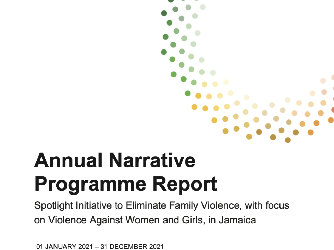 Spotlight Initiative Jamaica Report 2021