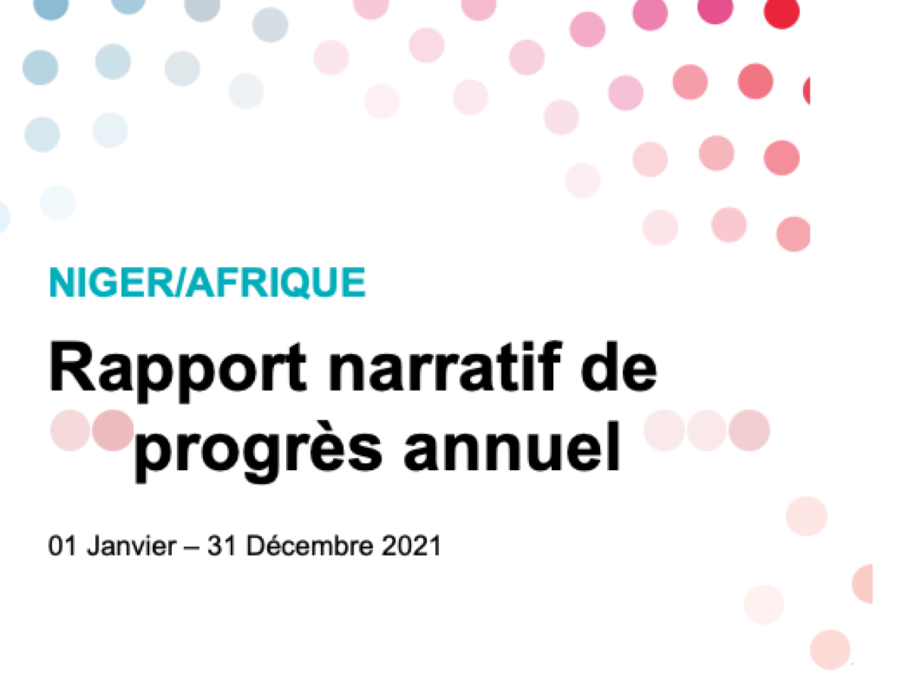 Spotlight Initiative Niger Report 2021 