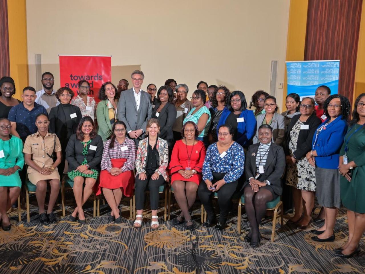 Group photo with participants from the capacity building sessions 