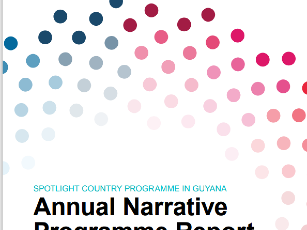 Cover of 2022 Spotlight Guyana Annual Report