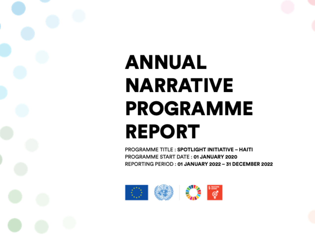 Spotlight Initiative Haiti Report 2022