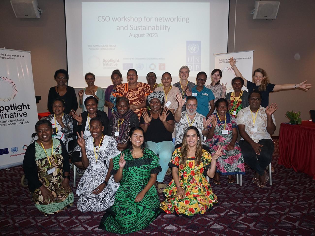 Civil society representatives at a recent workshop in Port Vila, Vanuatu (a group photo).