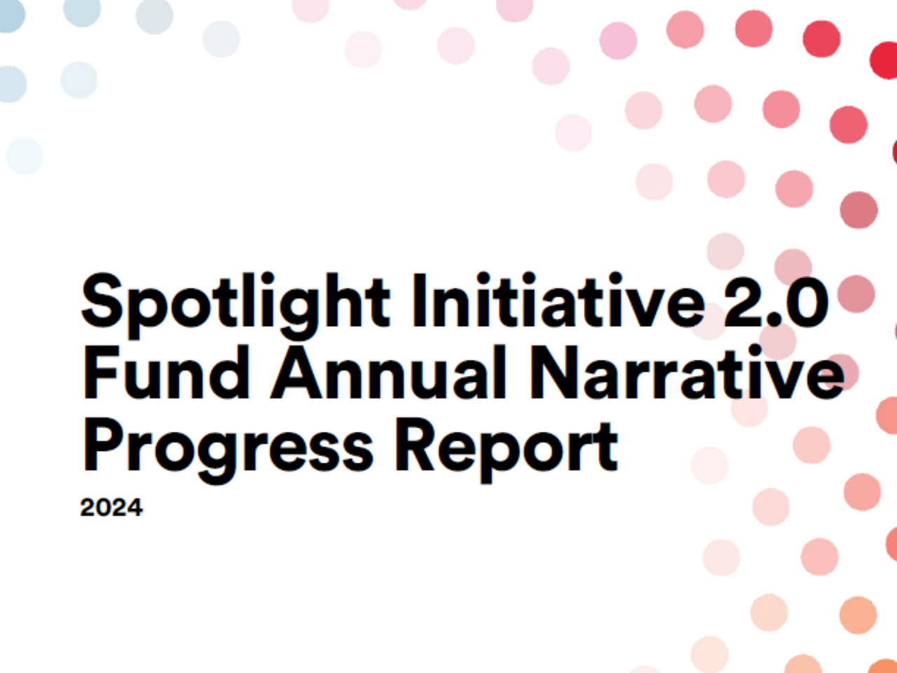Spotlight Initiative 2024 Report cover