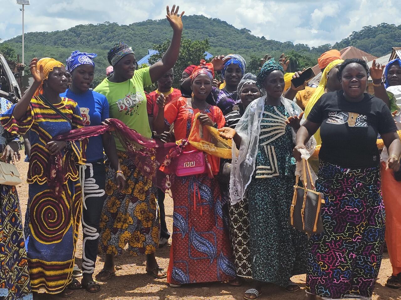 Women in Krubola, Neya Chiefdom, Falaba District. Photo Credit: UNWomen/Mohamed Kargbo