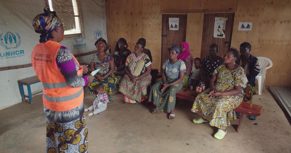 Woman leading a workshop