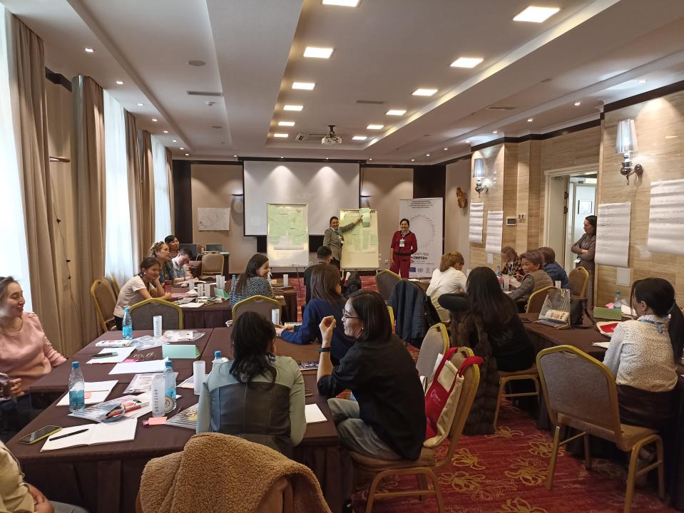 Alibek attended a series of workshops and training on gender equality. Photo: Alibek Azhibekov