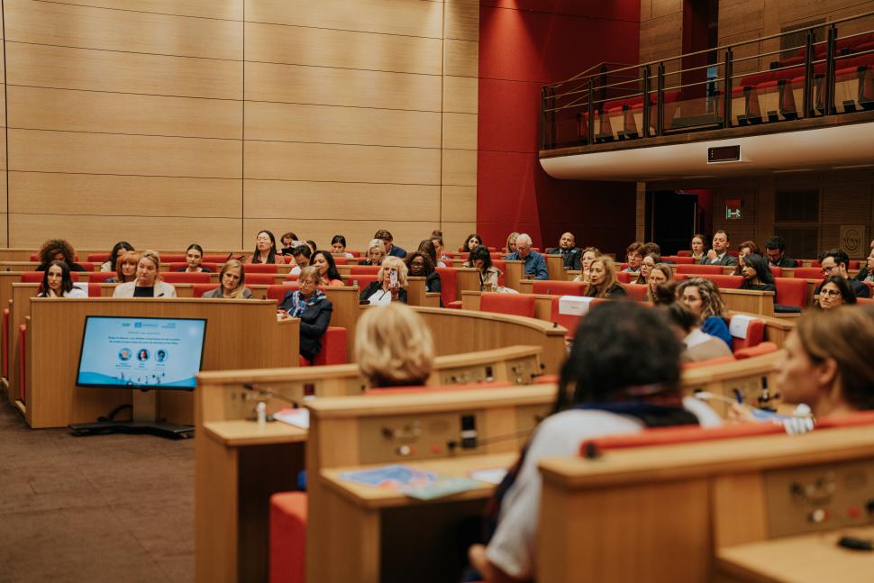 audience seated in french senate