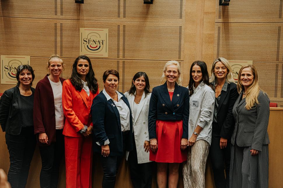 Women standing in a row