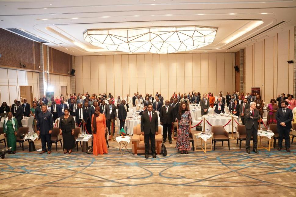 Launch participants standing