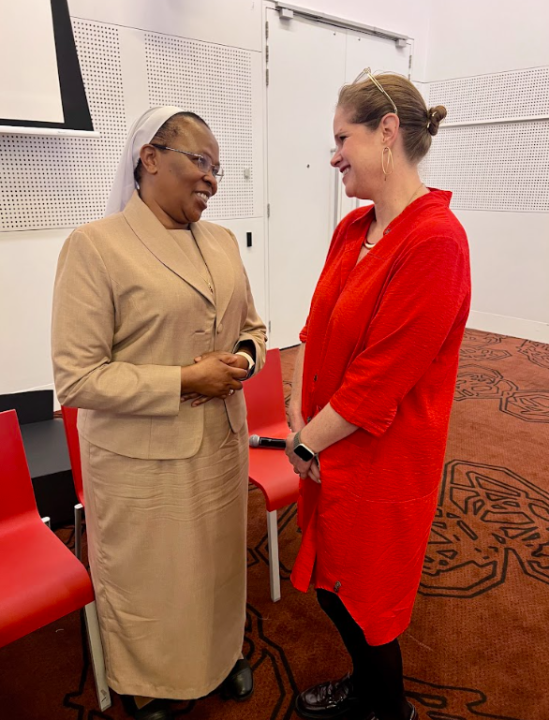 Sister Jane Wakahiu and Spotlight Initiative Global Coordinator Erin Kenny.
