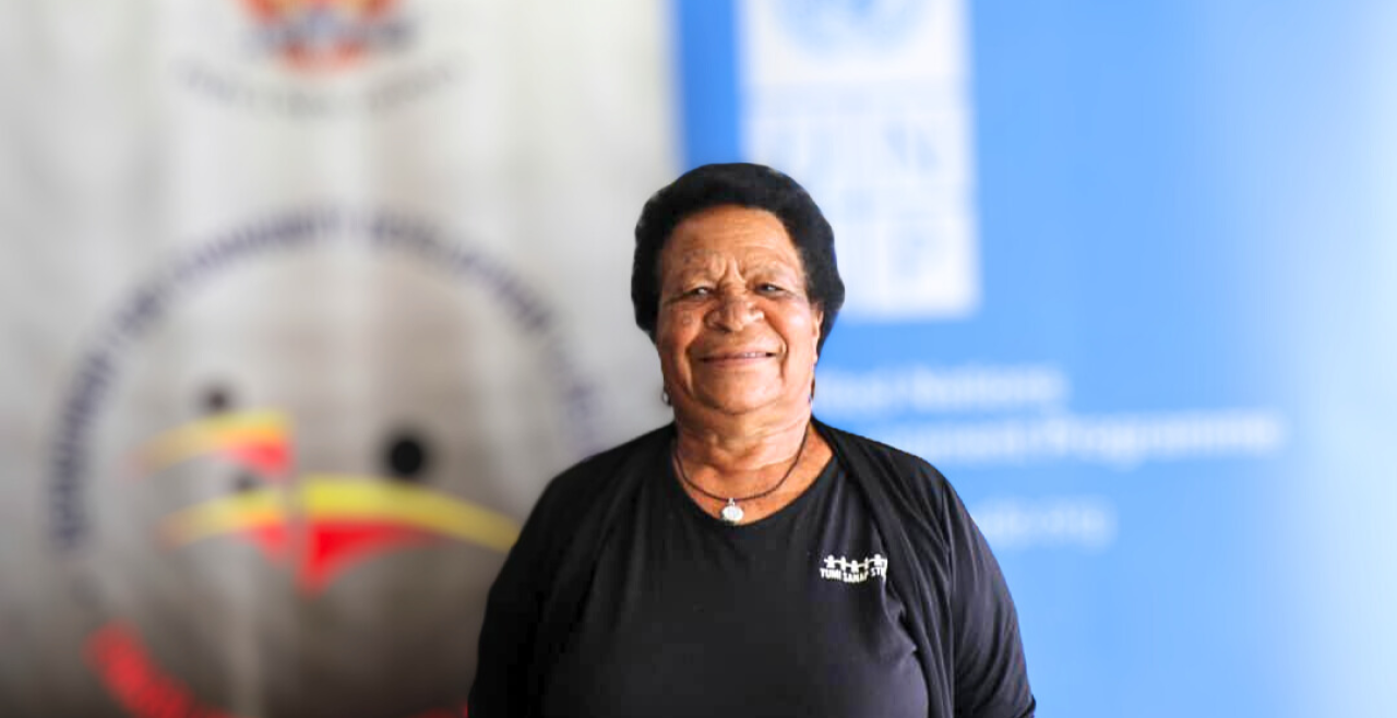 Ms. Angela Apa, President of the Kup Women for Peace group. Photo: Lydia Kaia | UNDP Papua New Guinea