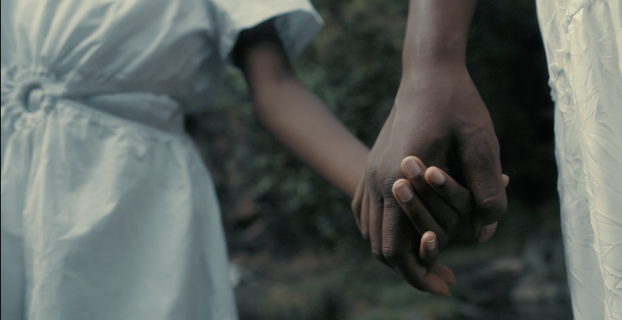 holding hands