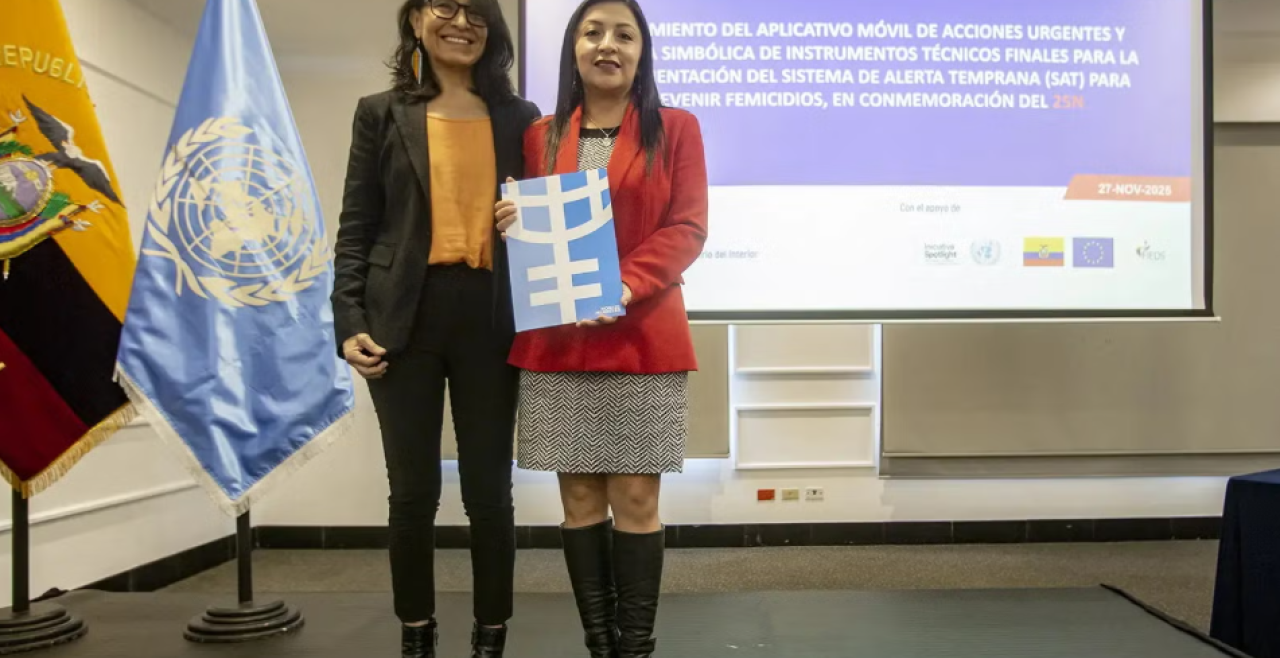 Ecuador fortalece su capacidad de prevención de femicidios con nuevas herramientas estatales desarrolladas en el marco de la Iniciativa Spotlight